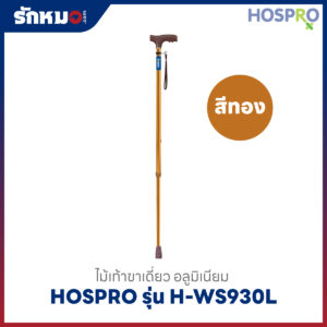 ไม้เท้าขาเดียว Hospro รุ่น H-WS930L สีทอง