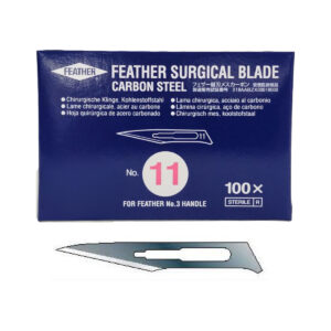 ใบมีดผ่าตัด คาร์บอนสตีล FEATHER