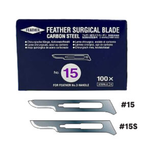 ใบมีดผ่าตัด คาร์บอนสตีล FEATHER