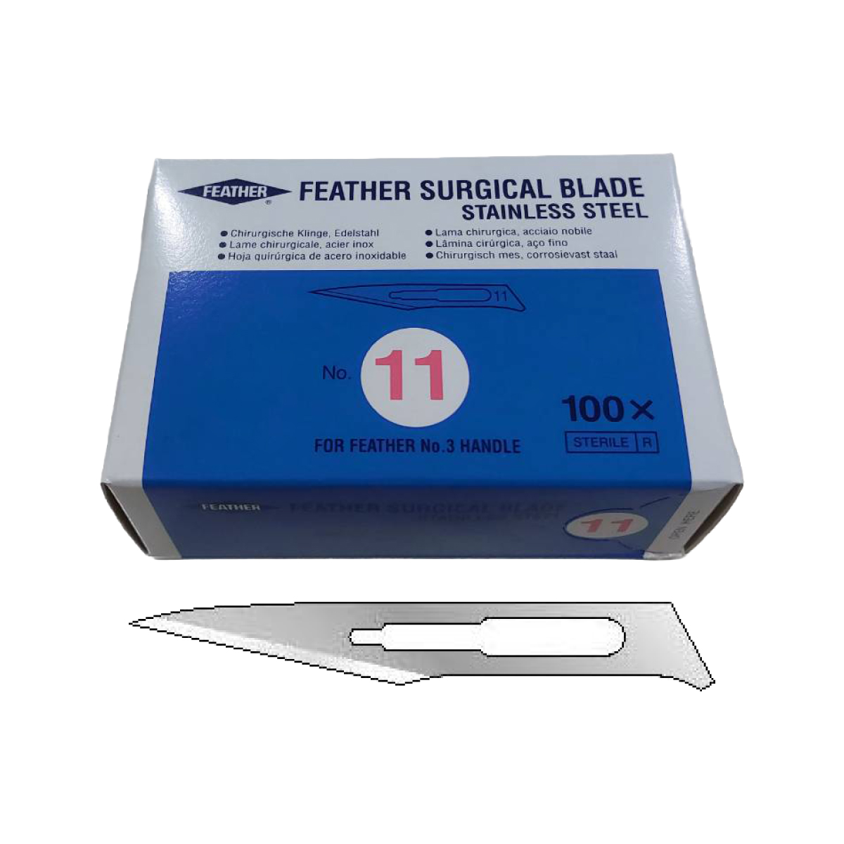 ใบมีดผ่าตัดสแตนเลส FEATHER