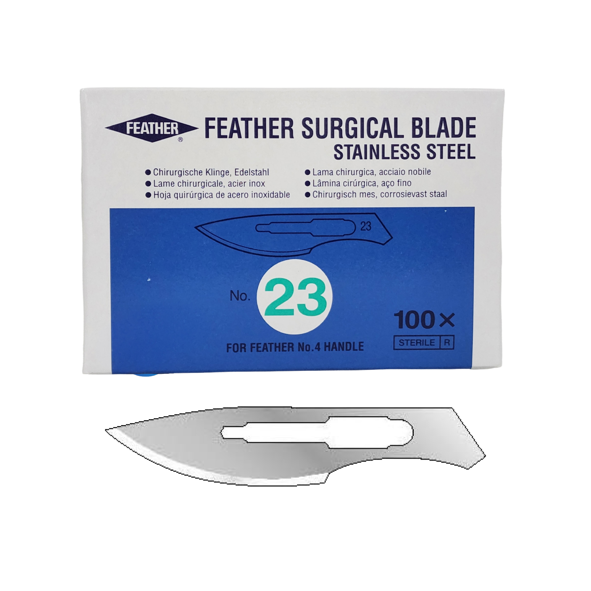 ใบมีดผ่าตัดสแตนเลส FEATHER
