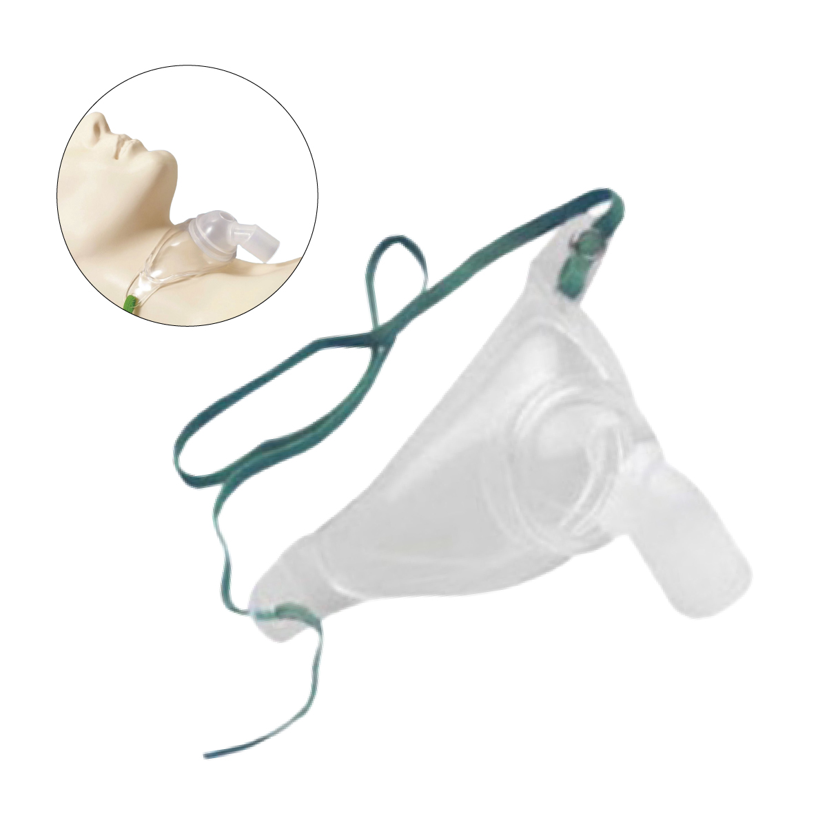 หน้ากากออกซิเจน GaleMed Trachea Mask