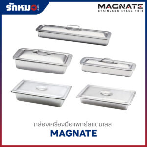 MAGNATE กล่องใส่เครื่องมือแพทย์ สแตนเลส