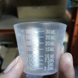 ถ้วยยาน้ำ พลาสติก 30 ซี.ซี. DURA แบบขุ่น บรรจุ 100 ใบ