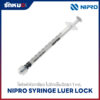 นิโปร ไซริงค์พลาสติก หัวล็อก ไม่มีเข็ม Luer Lock 1 mL