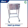 รถเข็นวางเครื่องดูดเสมหะสแตนเลส (Aspirator Carriage) PISIT รุ่น PP067