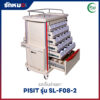 รถเข็นจ่ายยา ABS (Medication Trolley) 50 ช่อง PISIT รุ่น SL-F08-2
