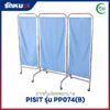 ฉากกั้นห้องพยาบาล 3 ตอน PISIT รุ่น PP074(B) โครงสแตนเลส พร้อมผ้า