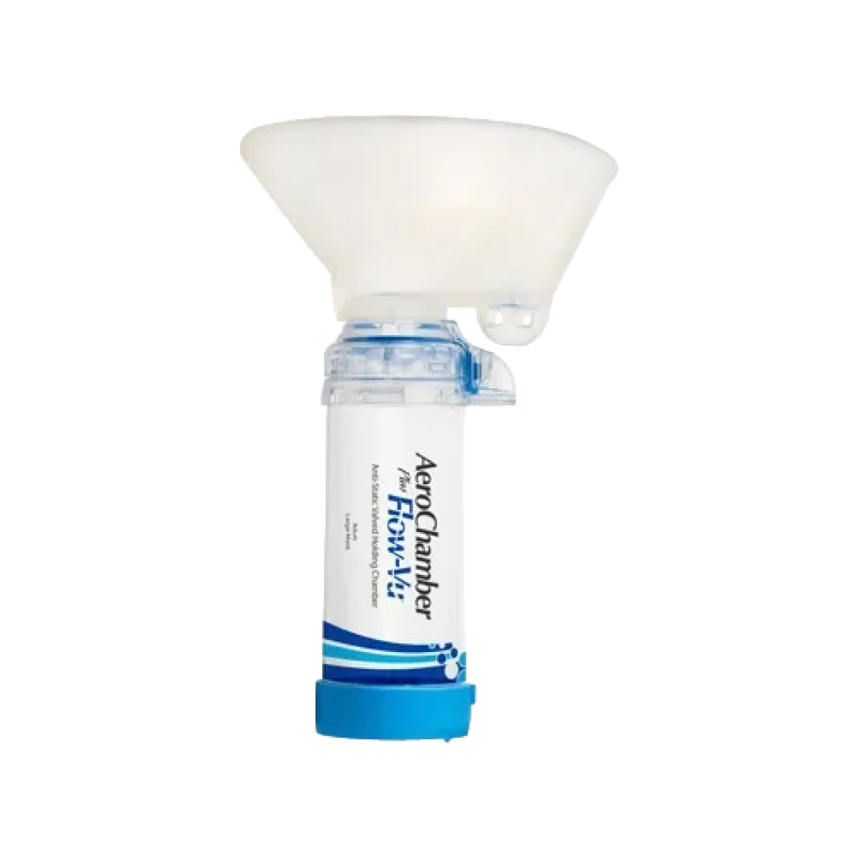 กระบอกพ่นยาผู้ใหญ่ AeroChamber Plus Flow-Vu, Adult (Large Mask) - Trudell Medical