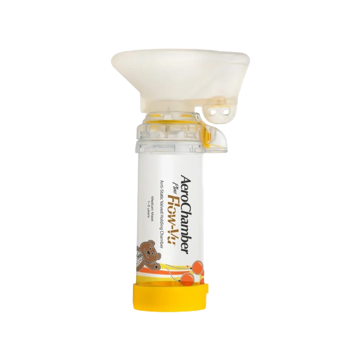 กระบอกพ่นยาเด็ก AeroChamber Plus Flow-Vu, Child (Medium Mask) - Trudell Medical