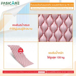 ที่นอนลมป้องกันแผลกดทับ แบบรังผึ้ง FASICARE รุ่น FB-412