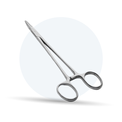 คีมจับเข็มเย็บแผล (Mayo Hegar Needle Holder)