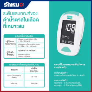 ชุดเครื่องตรวจน้ำตาลในเลือด Glucochek Easy Pro รุ่น TD4279A