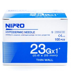 เข็มฉีดยา (Hypodermic Needle) ยี่ห้อ NIPRO เบอร์ 23x1"