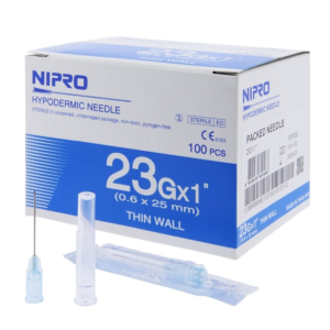 เข็มฉีดยา (Hypodermic Needle) ยี่ห้อ NIPRO เบอร์ 23x1"