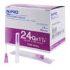เข็มฉีดยา (Hypodermic Needle) ยี่ห้อ NIPRO เบอร์ 24x1 1/2"