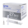 เข็มฉีดยา (Hypodermic Needle) ยี่ห้อ NIPRO เบอร์ 27Gx1/2"