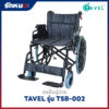 รถเข็นผู้ป่วยพับได้ TAVEL รุ่น TSB-002 เบาะใหญ่พิเศษ