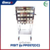 รถเข็นจ่ายยาสแตนเลส 40 ช่อง PISIT รุ่น PP057(CC) ลิ้นชักสแตนเลส
