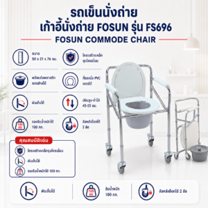 เก้าอี้นั่งถ่าย FOSUN FS696
