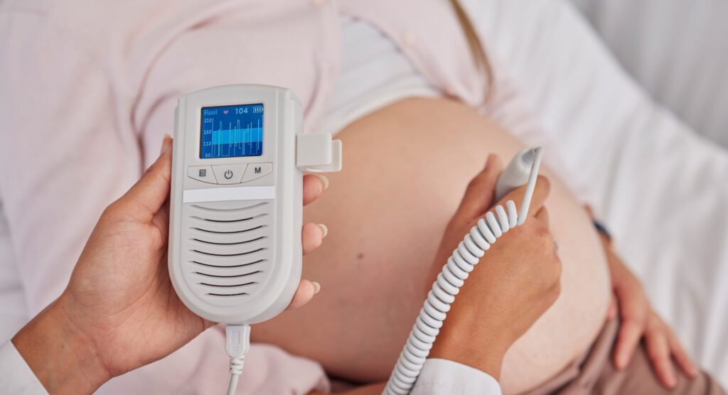 เครื่องฟังเสียงหัวใจทารกในครรภ์ (Fetal Doppler)