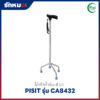 ไม้เท้า 4 ขา Pisit รุ่น CA8432 ปรับระดับได้