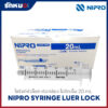 Nipro ไซริงค์พลาสติก หัวล็อก ไม่มีเข็ม Luer Lock 20 mL
