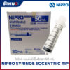 ไซริงค์ ไม่มีเข็ม Nipro 50 ml Luer Slip Eccentric Tip